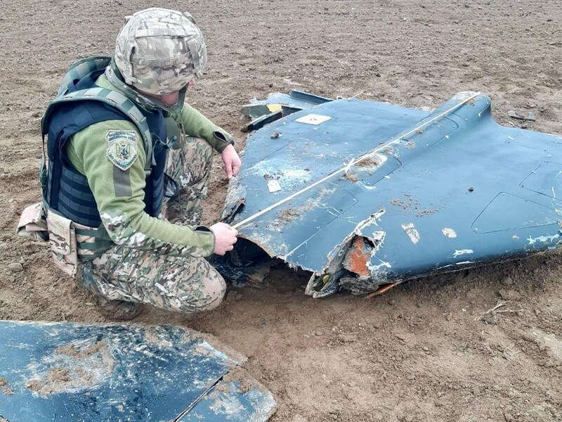У Вінницькій області знайшли російський Shahed, що не розірвався, із бойовою частиною вагою приблизно 50 кг. Фото