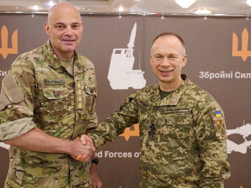 Сырский встретился с новым командующим обороной Дании, обсудили актуальные потребности ВСУ
